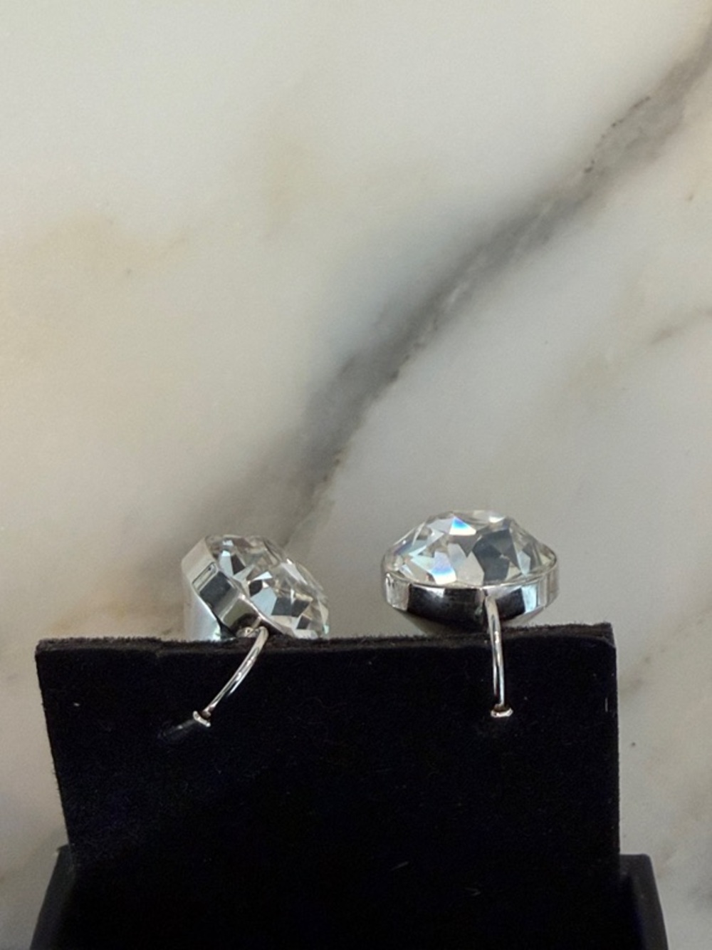 Swarovski Bella Drop Leverback Crystal Earrings - Picture 6 of 6